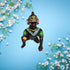 Brass Black Laddu Gopal Statue Murti Idol 898g